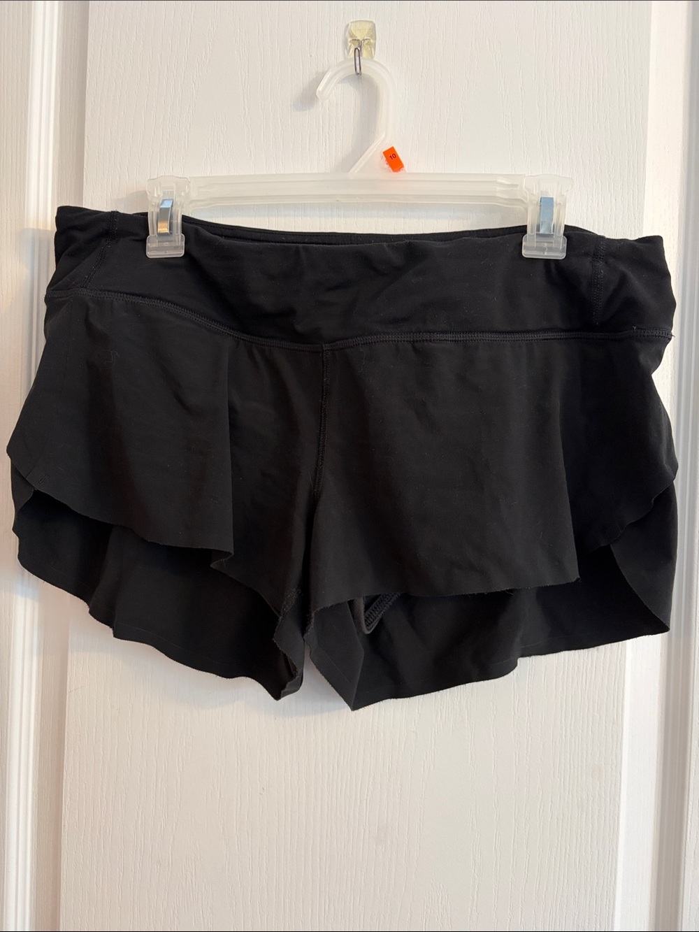 lululemon athletica Black Layered Ruffle Athletic Shorts